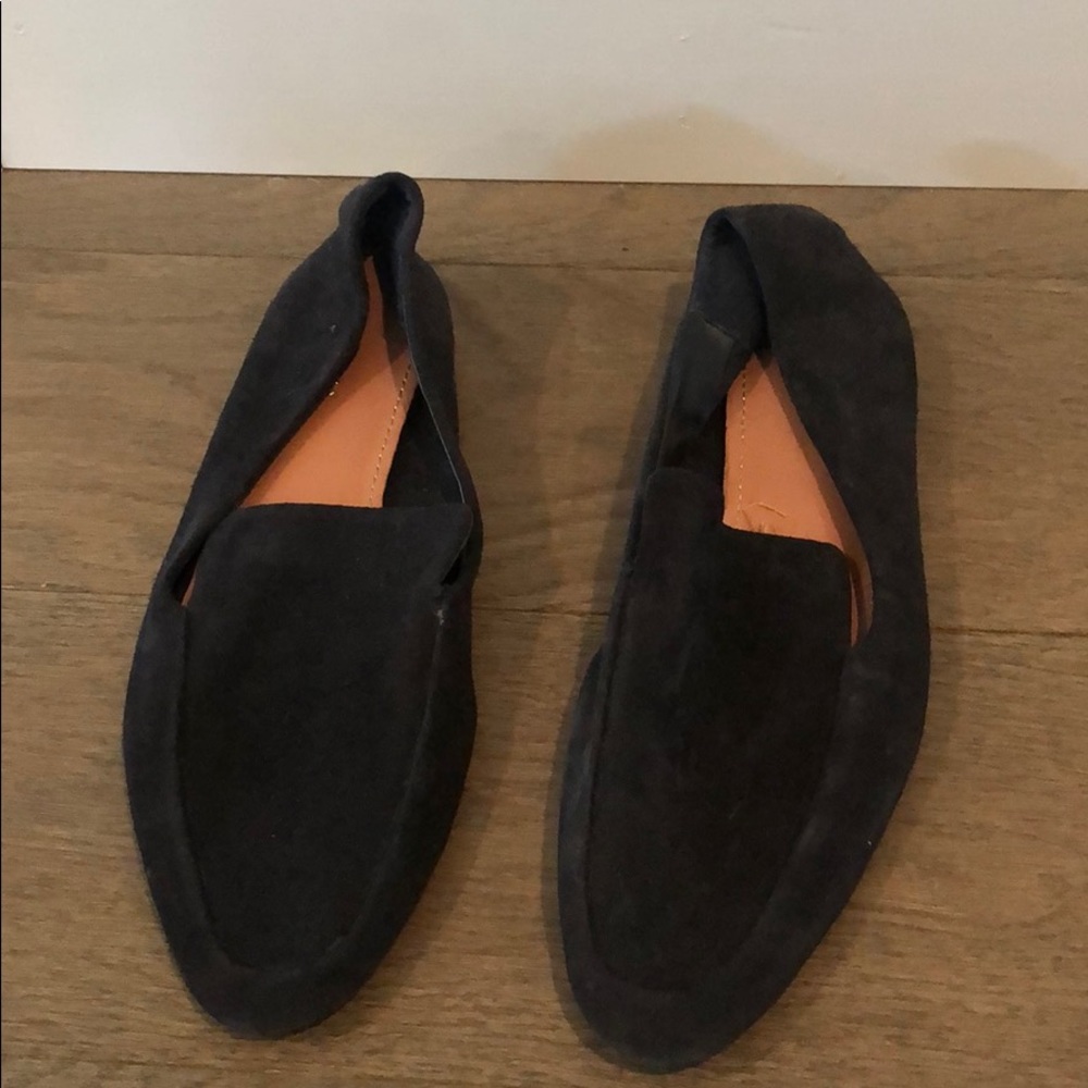 Zara suede loafers.